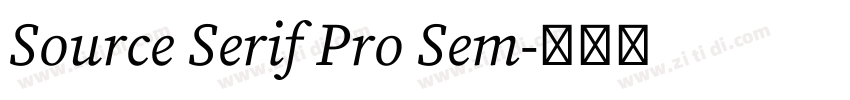 Source Serif Pro Sem字体转换 Source Serif Pro Sem字体转换